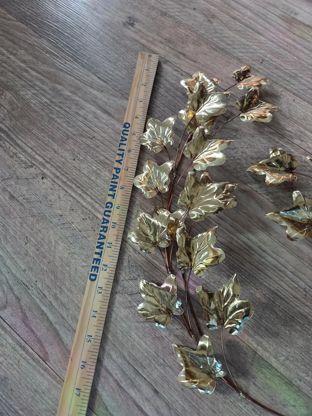 Homco Gold Leaf Vine Wall Decor Set